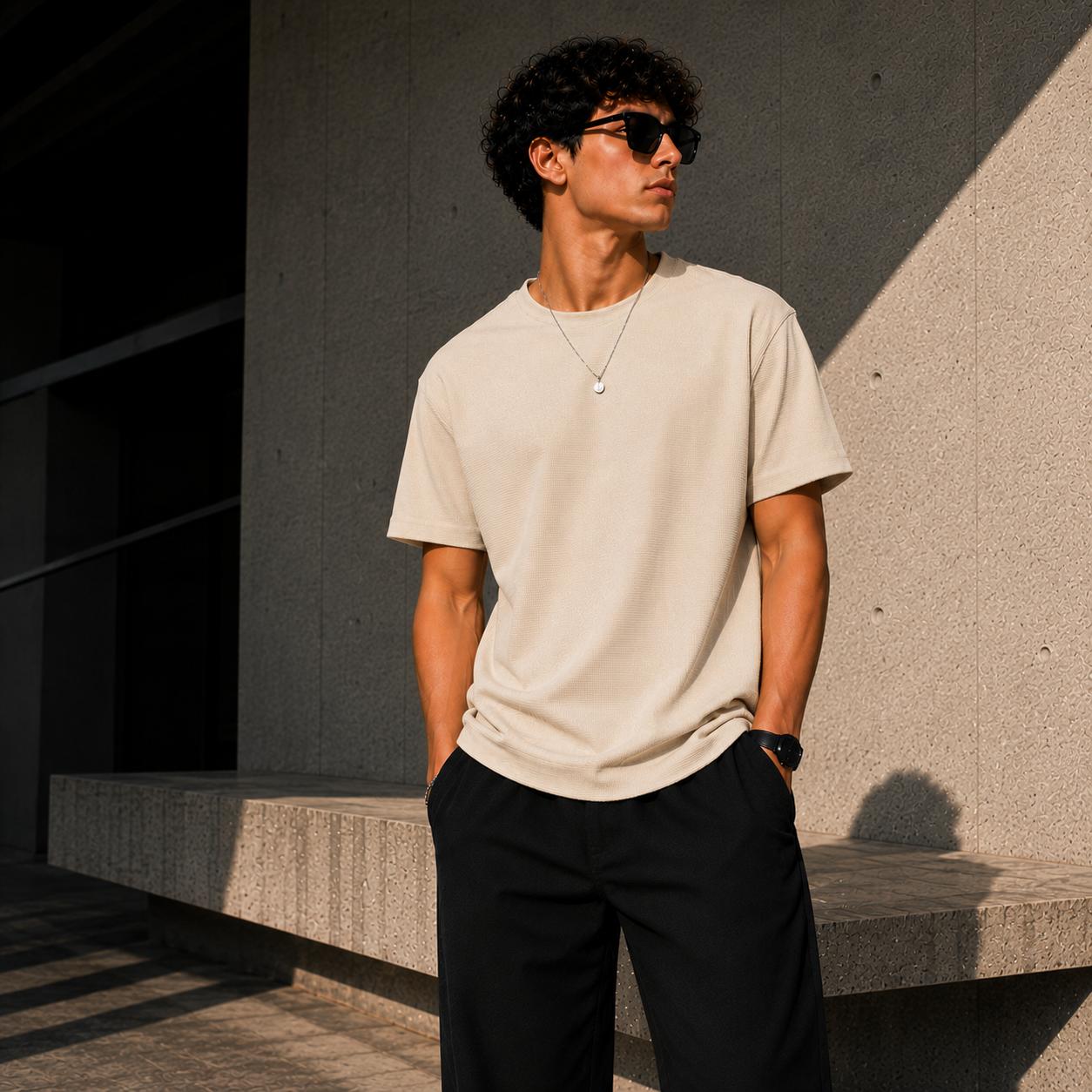 Playera Texturizada Premium para Hombre | Maison Nova.