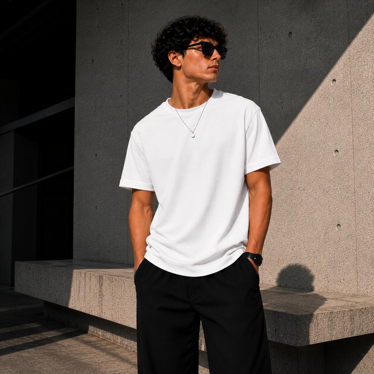 Playera Texturizada Premium para Hombre | Maison Nova.