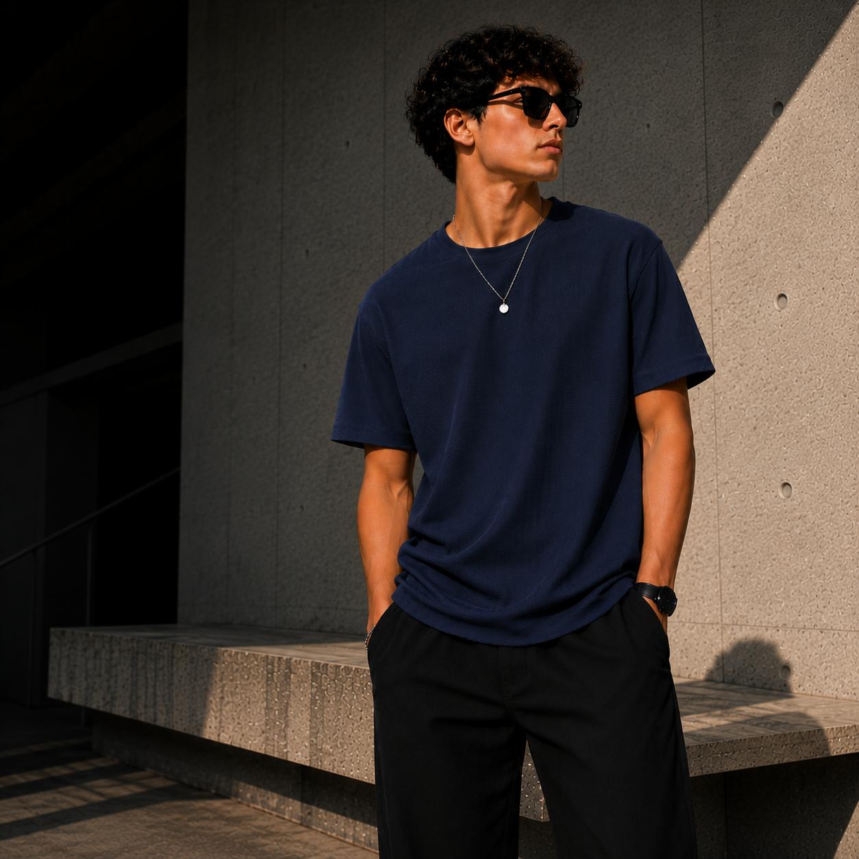 Playera Texturizada Premium para Hombre | Maison Nova.