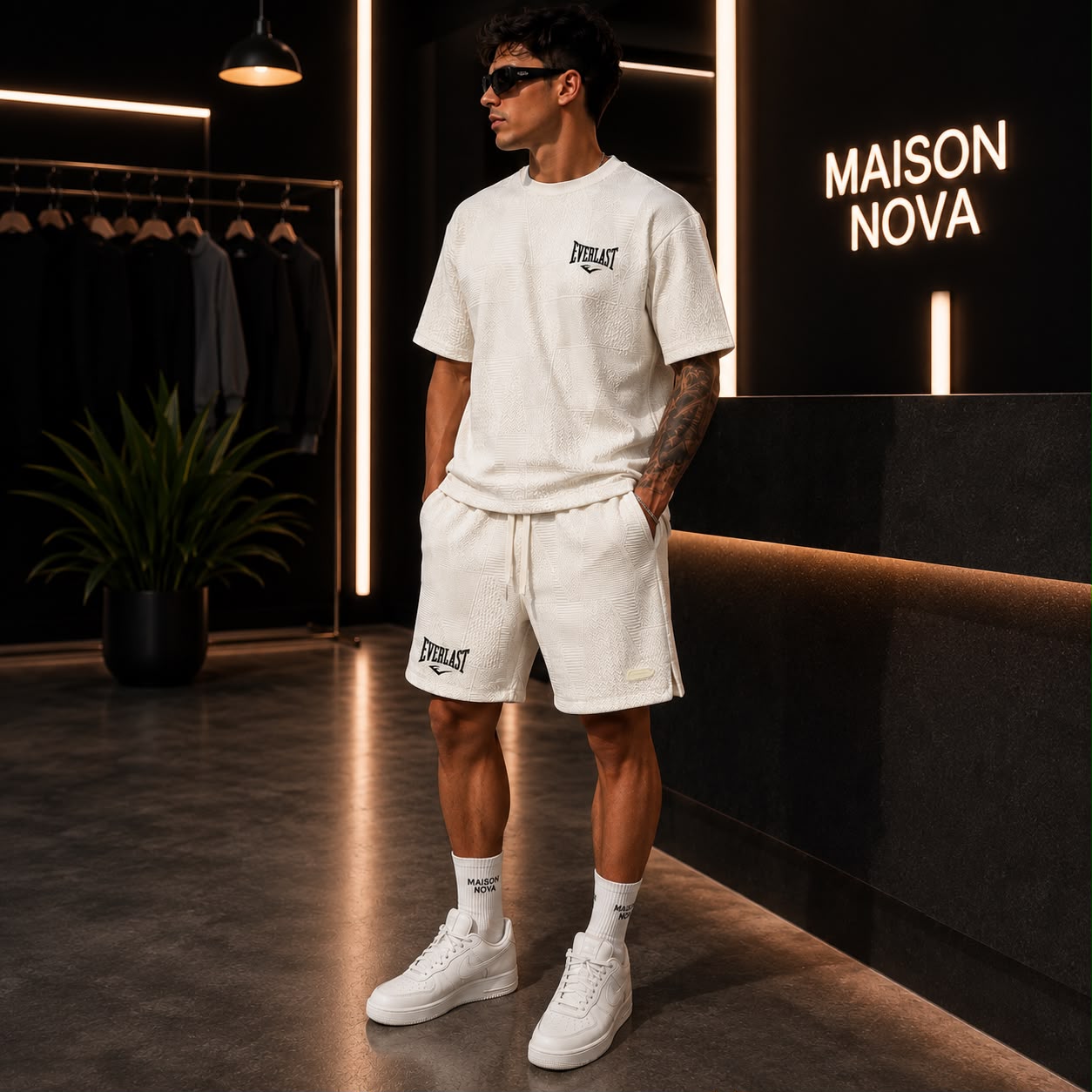 Short Deportivo Texturizado para Hombre | Maison Nova.