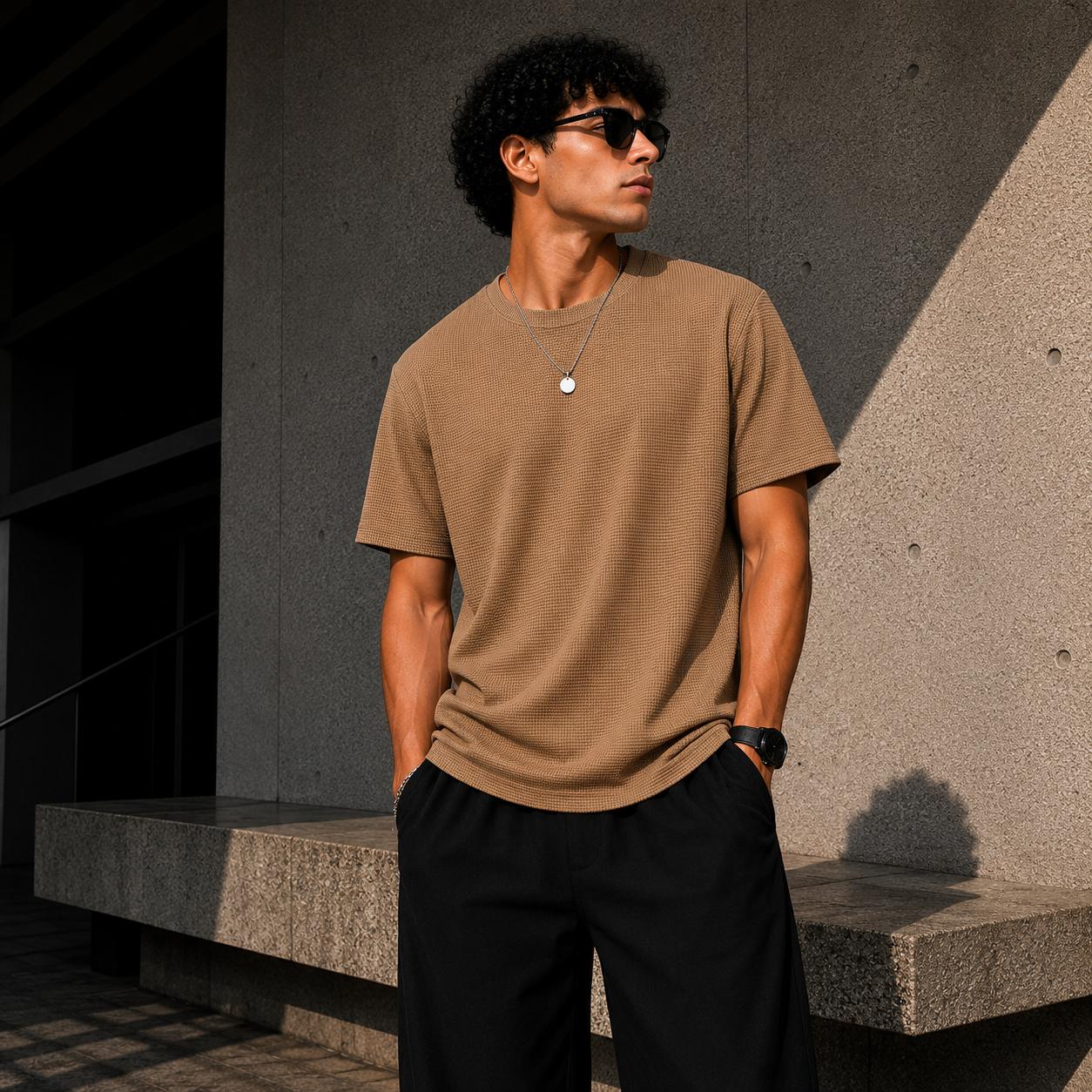 Playera Texturizada Premium para Hombre | Maison Nova.