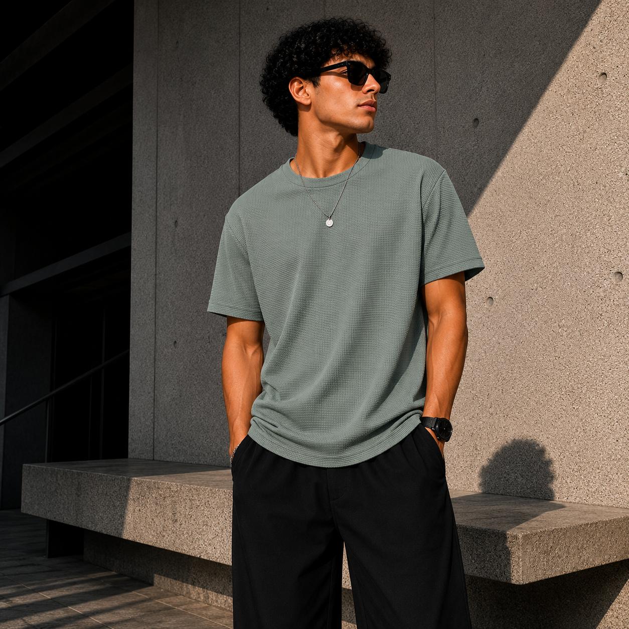 Playera Texturizada Premium para Hombre | Maison Nova.