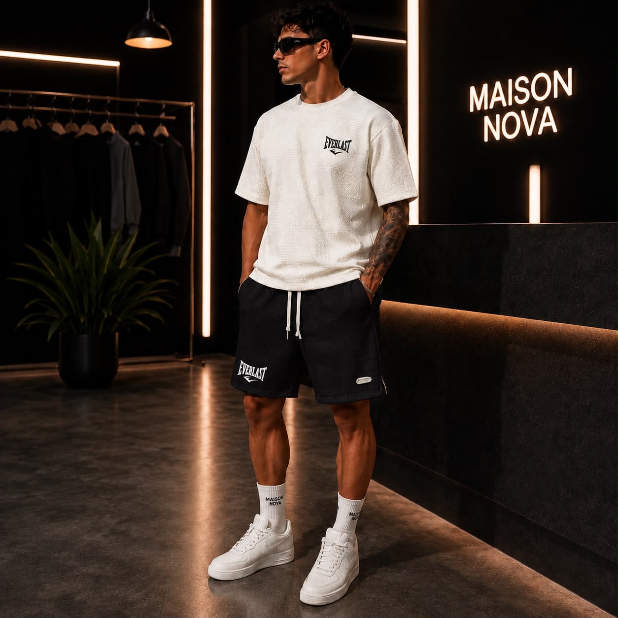 Short Deportivo Texturizado para Hombre | Maison Nova.