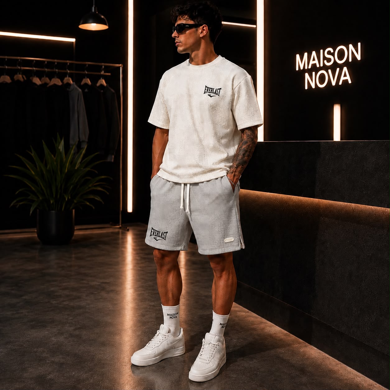 Short Deportivo Texturizado para Hombre | Maison Nova.