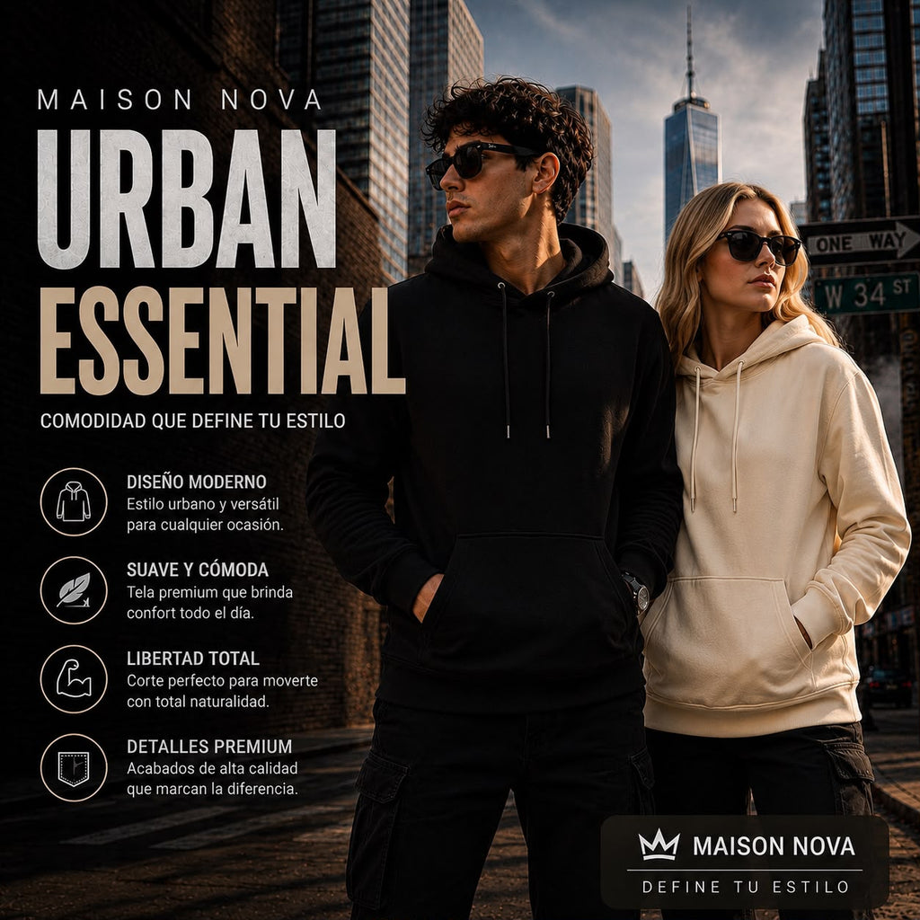 Sudadera Urban Essential Unisex | Maison Nova